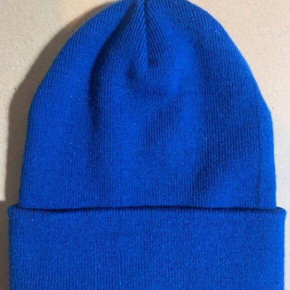 Dutch Bros Coffee “Guaranteed To Satisfy” Blue Beanie Hat Adult - Picture 3 of 3